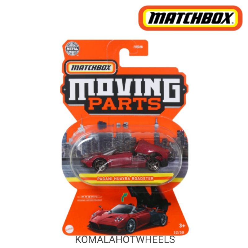 Matchbox Pagani Huayra Roadster Moving Parts Merah