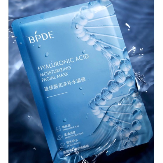 BPDE Collagen dan Hyarulonic Essence Moisturizing Mask Facial Sheet Masker Wajah / Masker Topeng