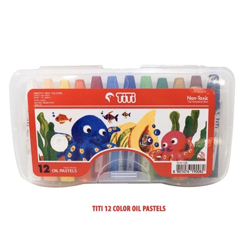 

Crayon Titi Joyko Oil Pastel / Krayon Minyak 12 Warna