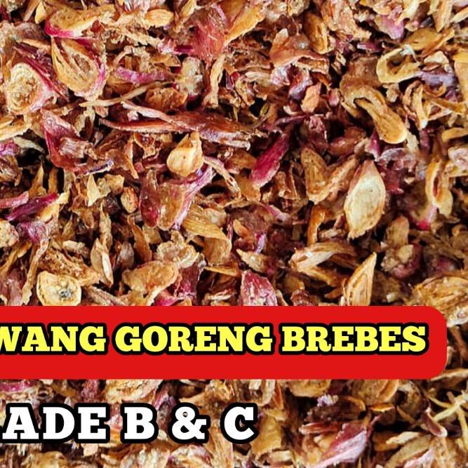 

BISA COD ✔️BAWANG GORENG BREBES 1 KG GRADE B DAN GRADE C / BAWANG MERAH GORENG / BRAMBANG GORENG|KD8