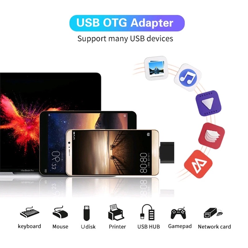 Konektor Adaptor otg usb 2.0 Universal type-c Cocok Untuk Handphone/Komputer usb2.0 type-c Adaptor otg cabo