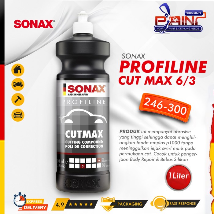 SONAX Profiline CUT MAX 6/3 246-300 1Liter, CutMax Compound