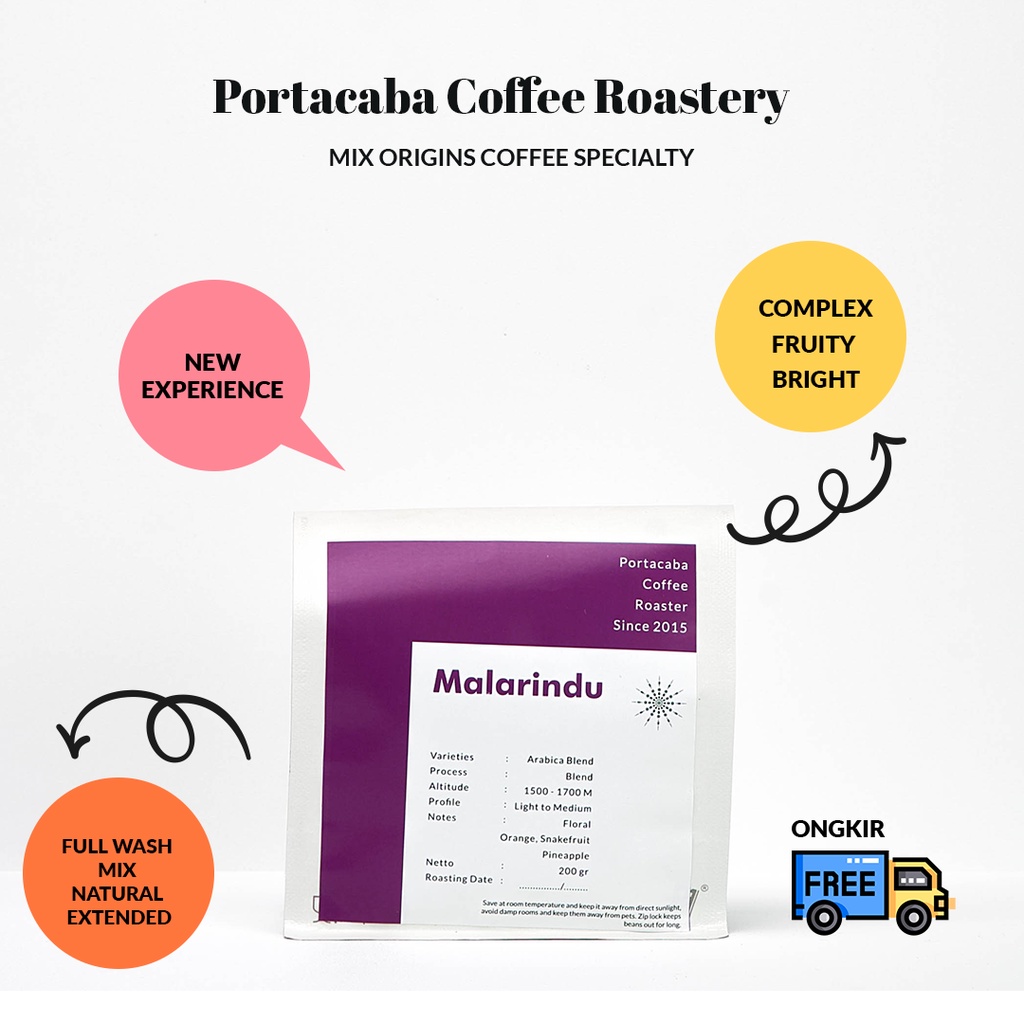 

Kopi Malabar Mix Pangalengan Arabika Portacaba Malarindu 200gr