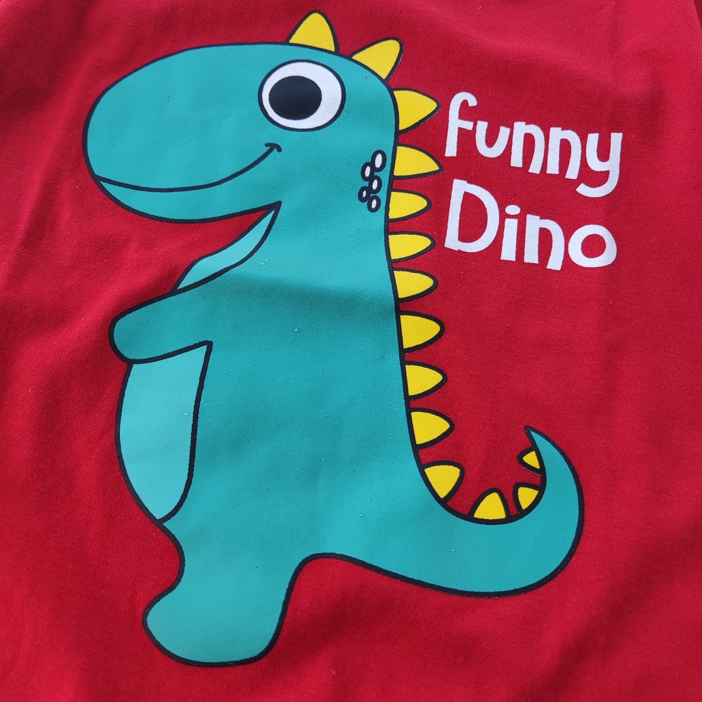 KAOS ANAK D'FTH MERAH T-REX / KAOS ANAK DINO T-REX / KAOS ANAK LAKI LAKI / KAOS ANAK PEREMPUAN