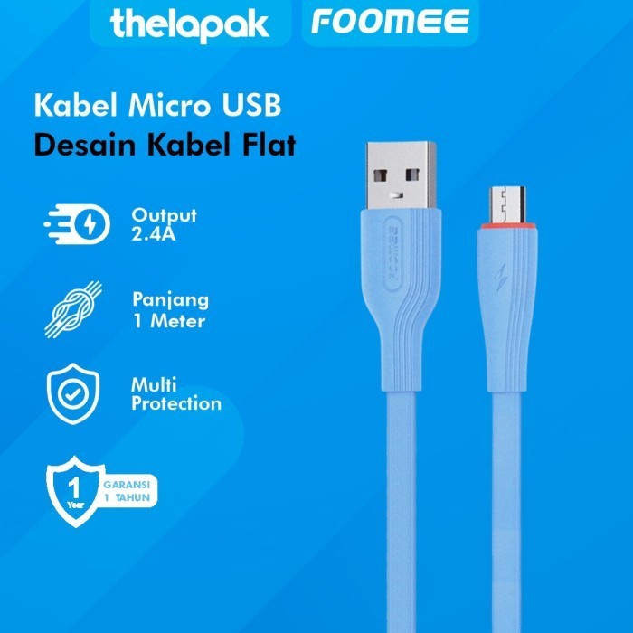 Trend-Kabel Micro USB Foomee FD100-M Cable Fast Charging 2.4A Tranfer Data