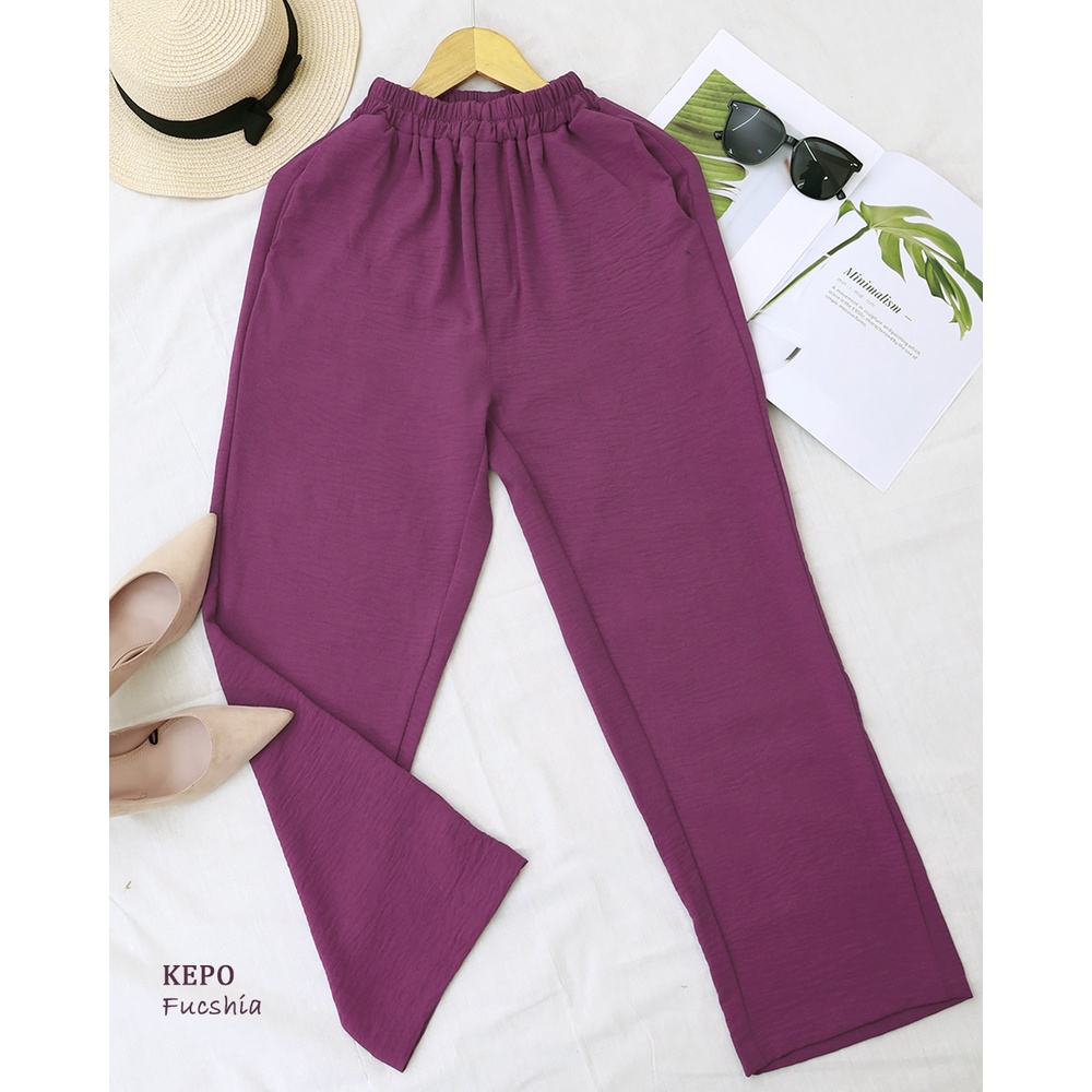 COD - S, M, L, XL, XXL ORIGINAL Celana Panjang Wanita KEPO Pants - Semi Kulot by Hijab Mamah icis