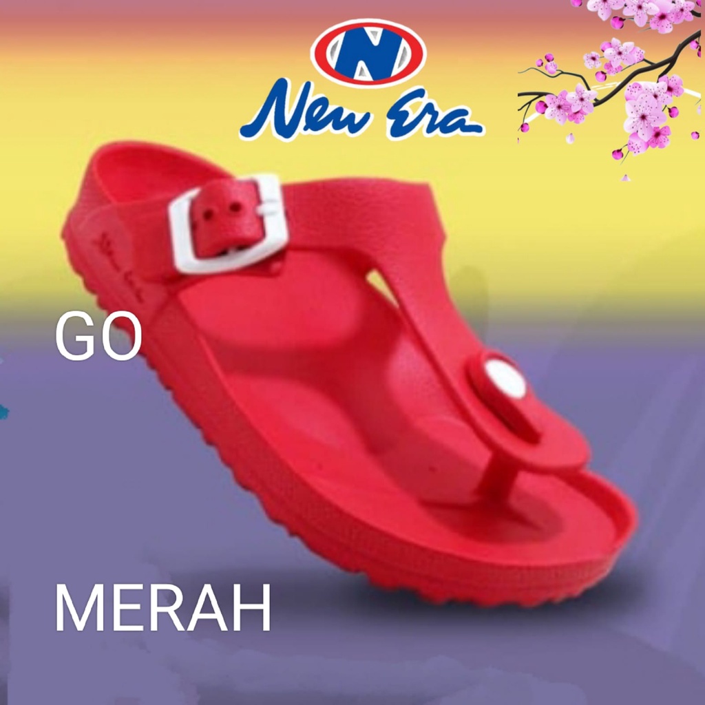 gos NEW ERA TG 49052 Sandal SZ 32-36 Jepit Anak PEREMPUAN Tanggung Sendal Japit Karet Anti Slip Original