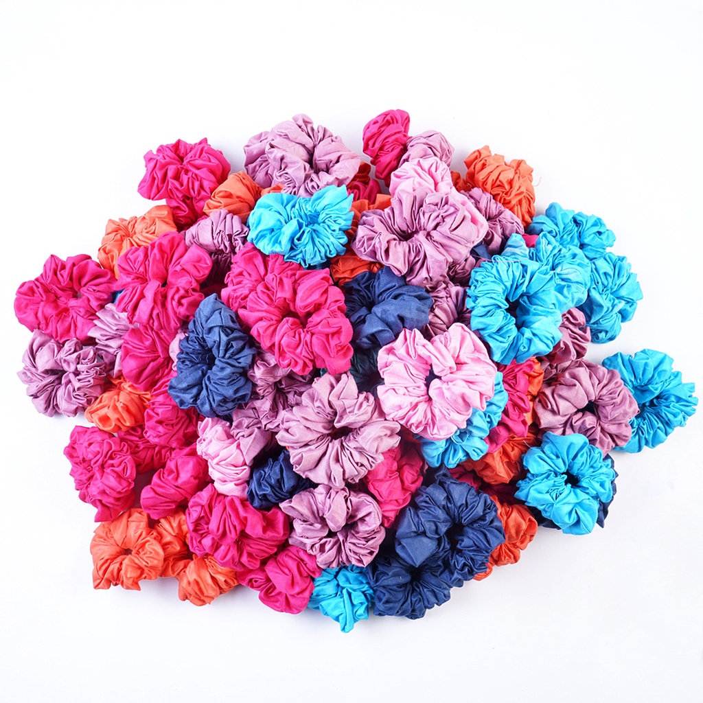 Ikat rambut Scrunchie RAYON korea kekinian Kuncit Rambut Cepol kunciran murah Bahan Rayon