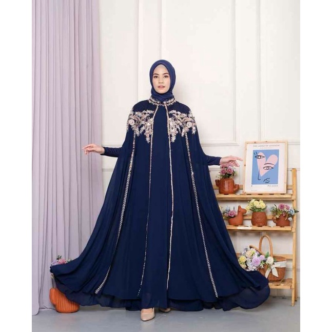 PROMOKaftan Wanita Kaftan Zakiah Terlaris Wanita Lebaran Gratis Inner Kaftan CELINE Free Iiner Gamis