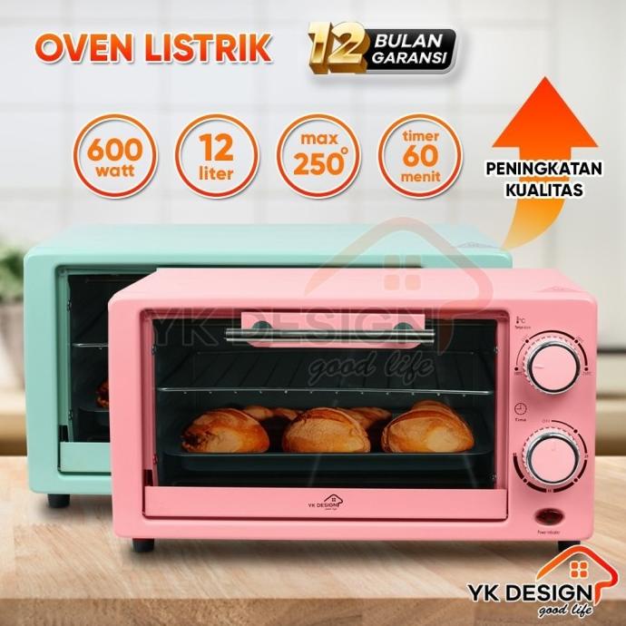 YK DESIGN OVEN PEMANGGANG PENGAHANGAT MAKANAN KAPASITAS 12LITER YK-812
