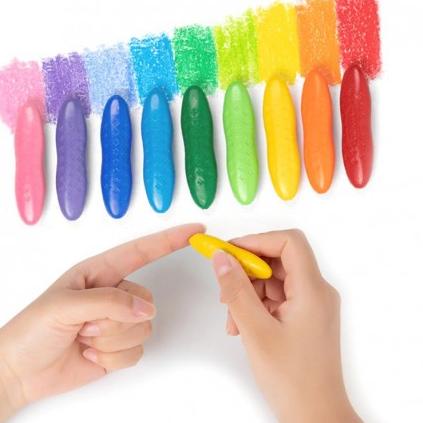 

[PRODUK 7V7VT] Magical Crayon 12 pcs 24 pcs Crayons Set Bayi Anak Peanut Yplus UK Mudah Dihapus Tidak Kotor Tangan F7N