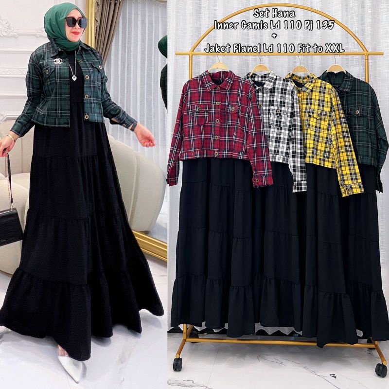 gamis jaket kotak