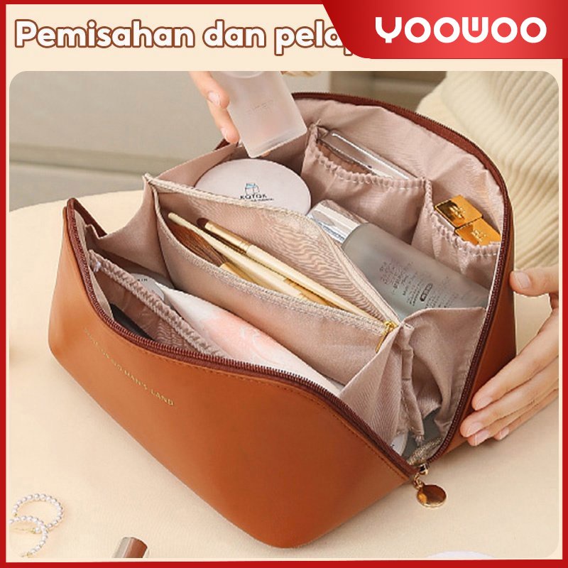 Tas Kosmetik / Pouch make up / Tas portable / Tas make up travel / tas kosmetik sekat