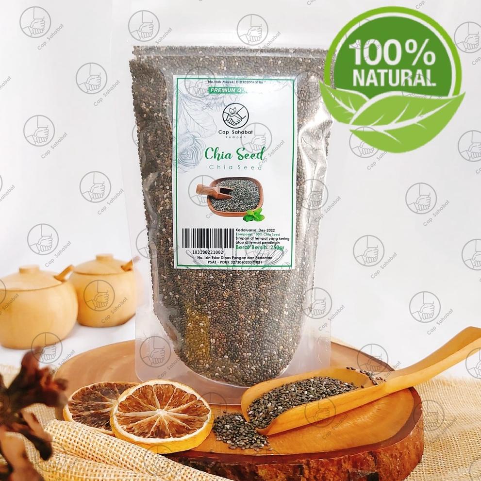 

7.7 HARGA GROSIR 250gr Black Chia Seed ORGANIK / Rempah / JSR 100% PREMIUM QUALITY