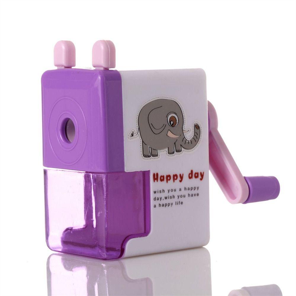 Lanfy Pengasah Pensil Perlengkapan Sekolah Untuk Anak-Anak Belajar Kartun Siswa Rotary Mechanical Sharpener