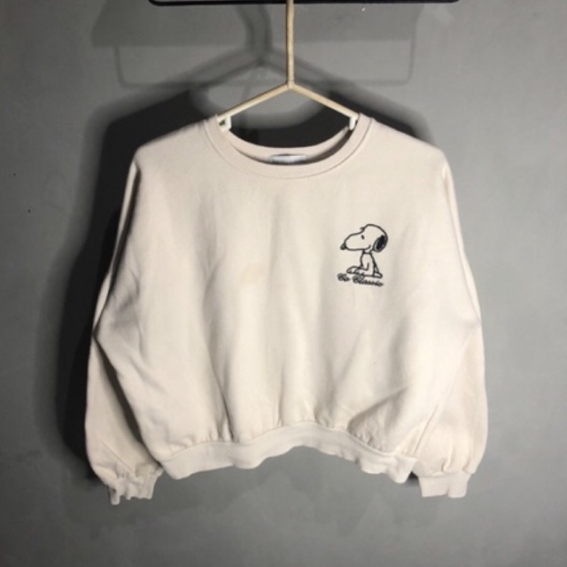 Peanuts CN crop lengan balon