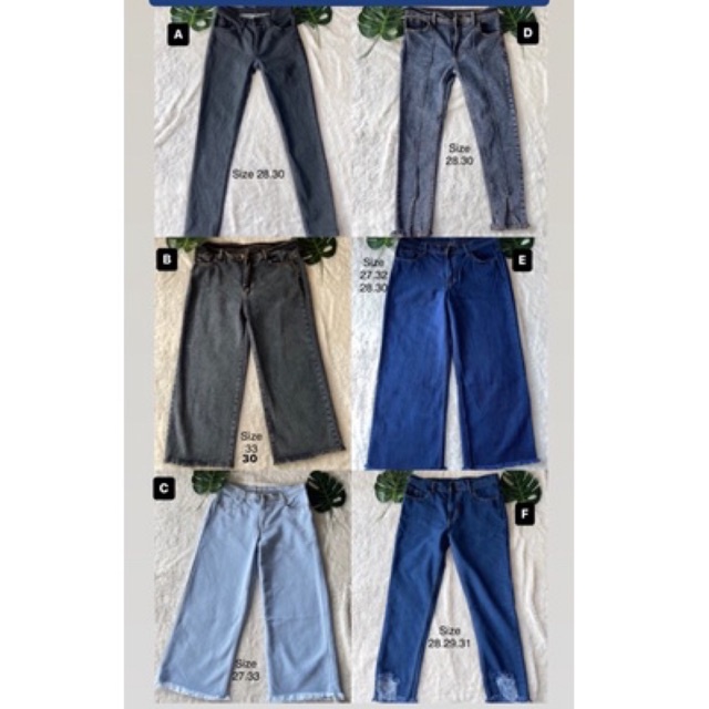 Celana jeans pull&bear boyfriend