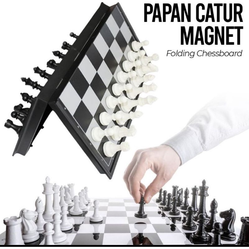 UB Permainan Papan Catur Magnet Folding Chessboard- 3810B-C