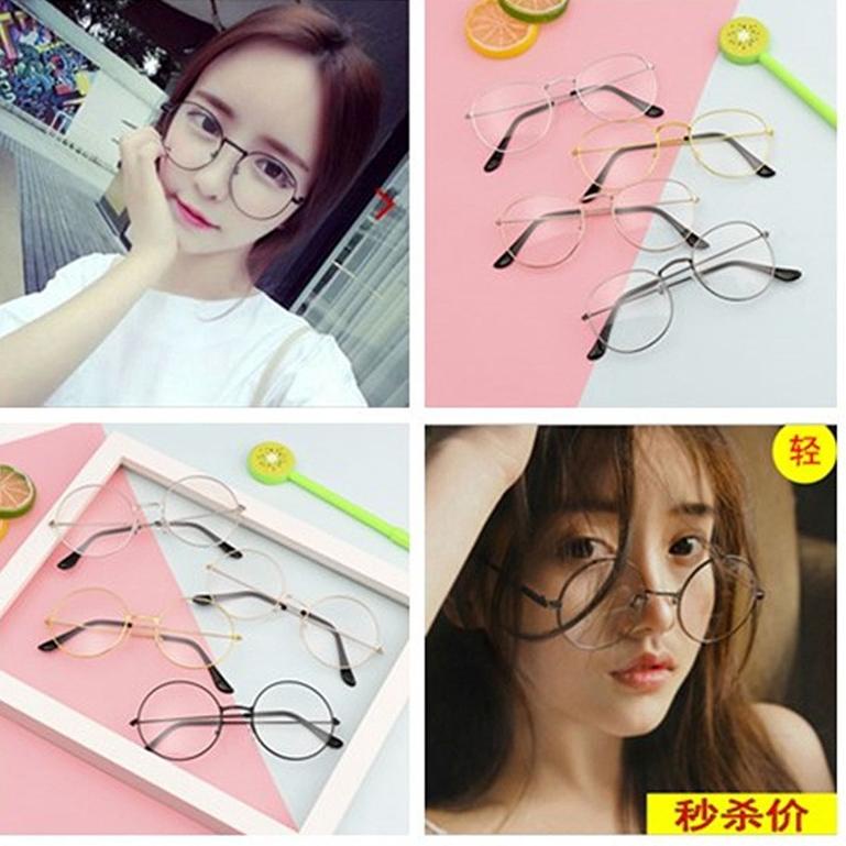 ヒ Kacamata Bulat / Kacamata Fashion Bulat Pria Dan Wanita ➞