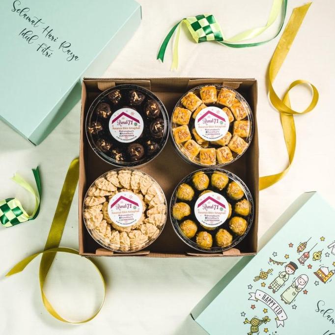 

RUMAH71 HAMPERS KUE KERING ISI 8 TOPLES 250 GRAM - PARCEL HOMEMADE WF54634ER