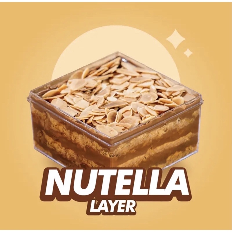 

NUTTELA LAYER DESSERT BOX BITTERSWEET BY NAJLA ( ready stock )