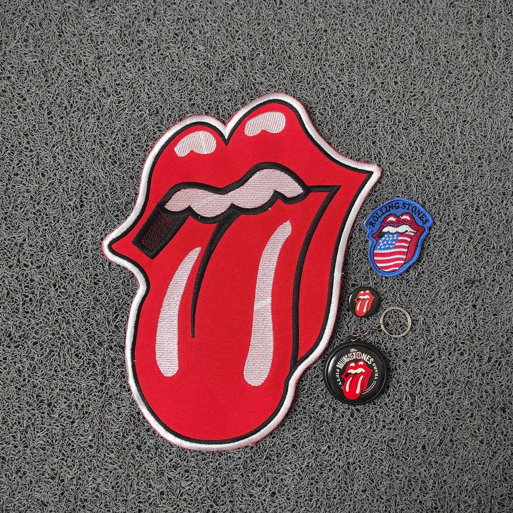 PATCH BORDIR SATU PAKET ROLLING STONES EMBLEM BORDIR JAHIT