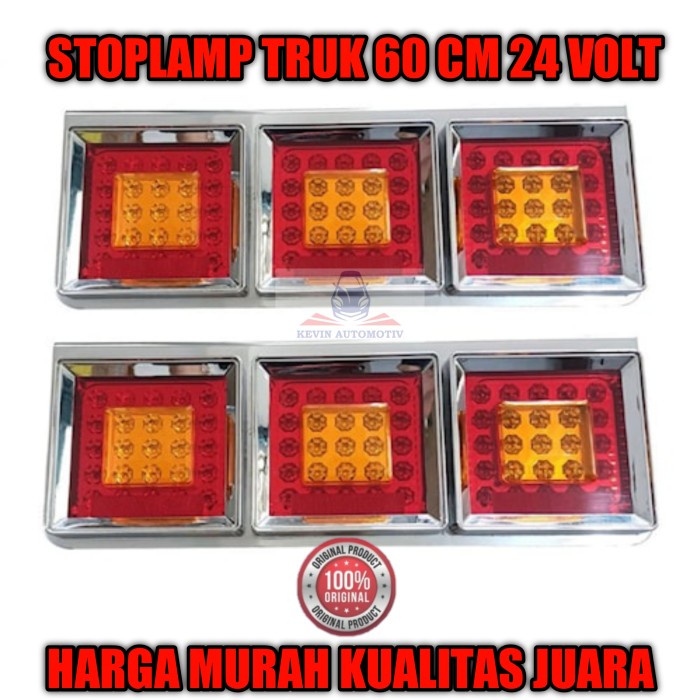 Stoplamp truk 24 volt panjang 60 cm stop lamp model kotak
