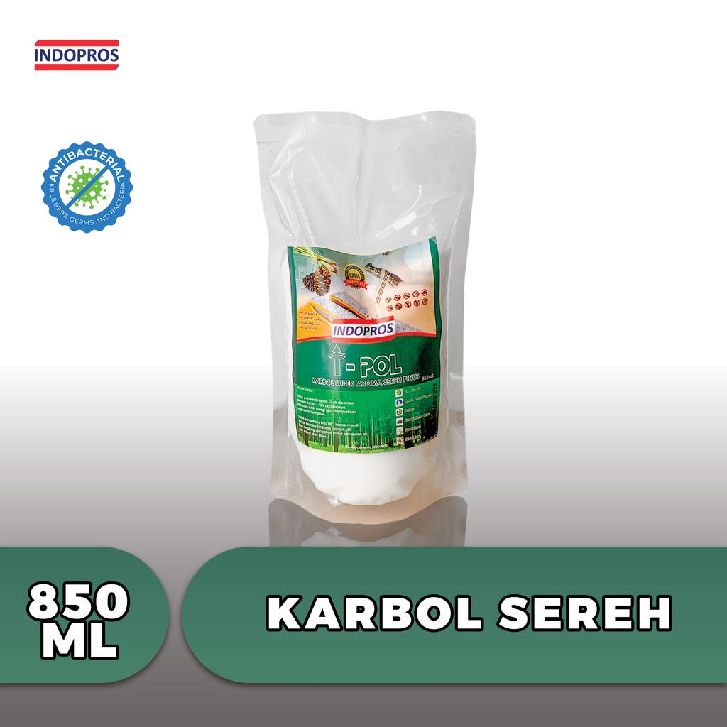 [INDOPROS] I-POL - Karbol SEREH Asli - ANTI VIRUS ANTI BAKTERI - 850ML