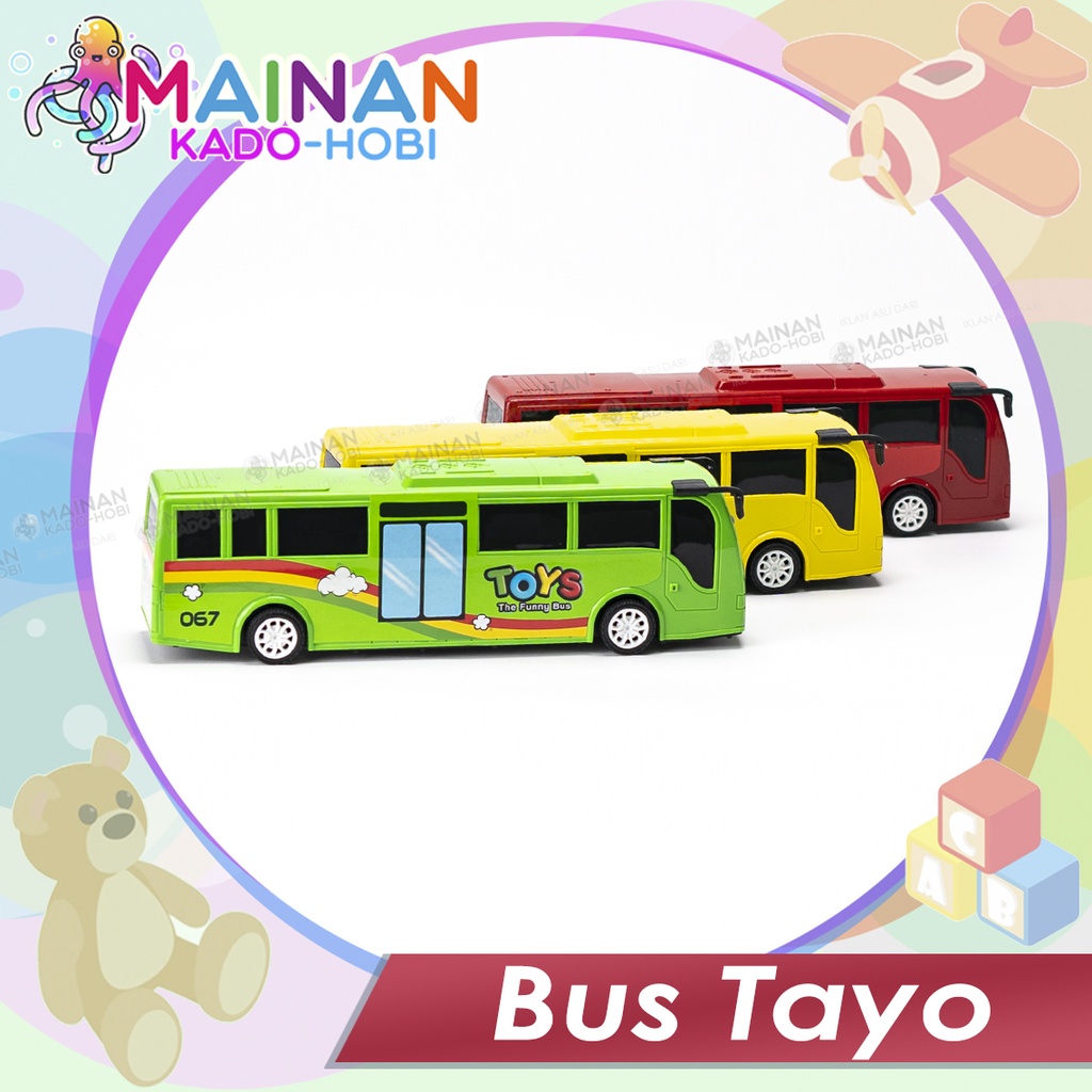 MAINAN ANAK DIECAST CAR MINIATUR MOBIL LITTLE BUS TAYO