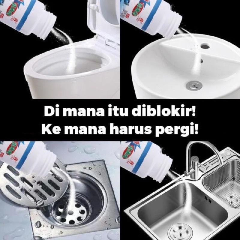 (MANYTHING) Obat Bubuk Anti Sumbat Pelancar Pembersih Saluran Air Pipa Anti Mampet Sani Stick