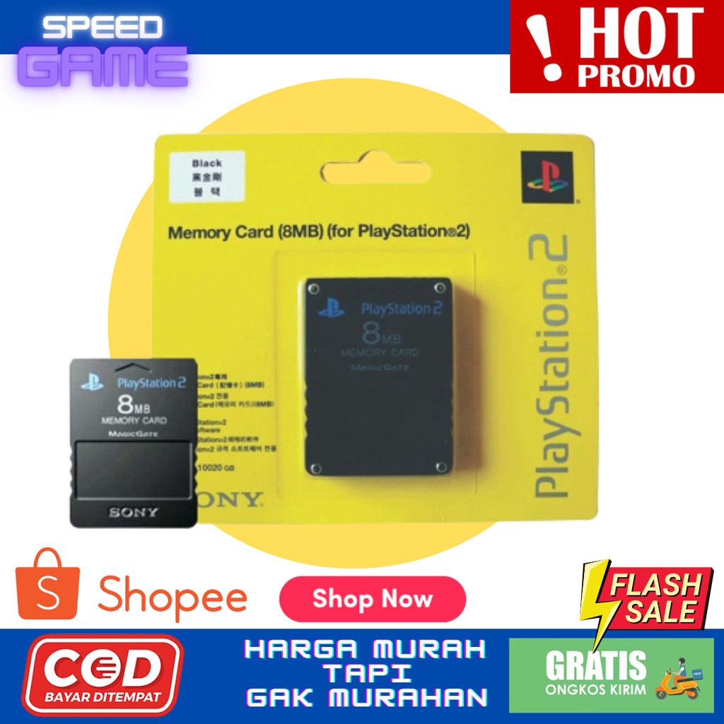 MC MEMORY CARD PS2 8 MB HITAM