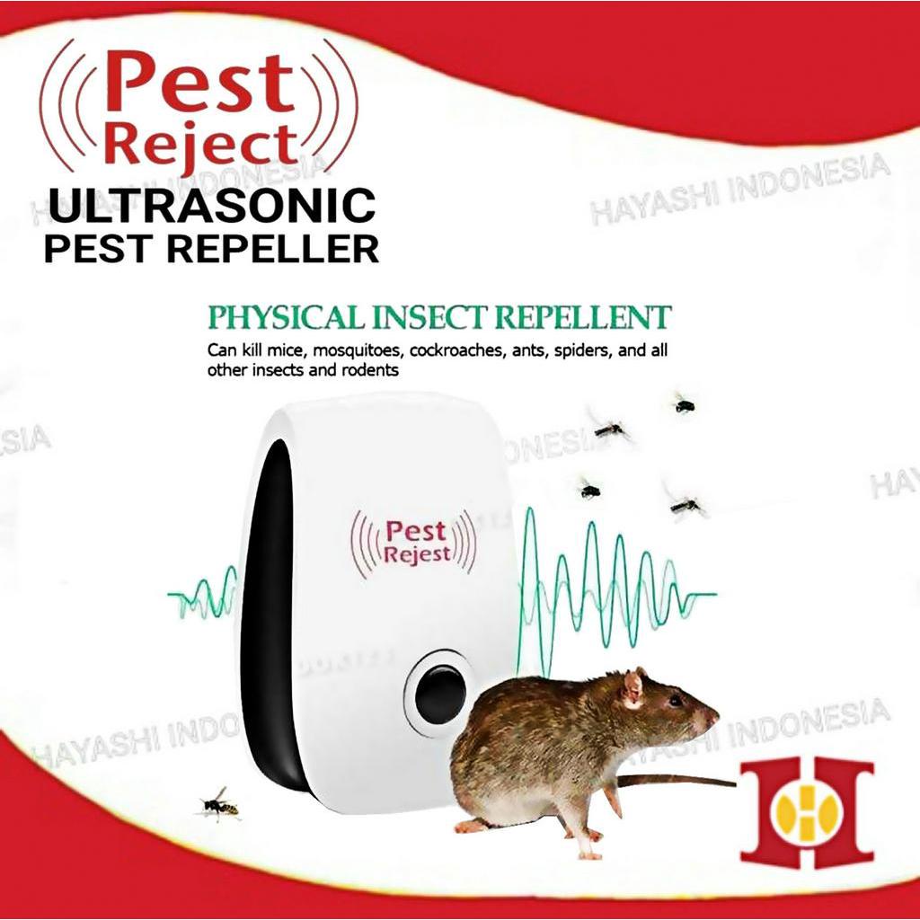 Alat Pengusir Nyamuk Tikus Lalat Kecoak Serangga PEST REJECT Ultrasonic