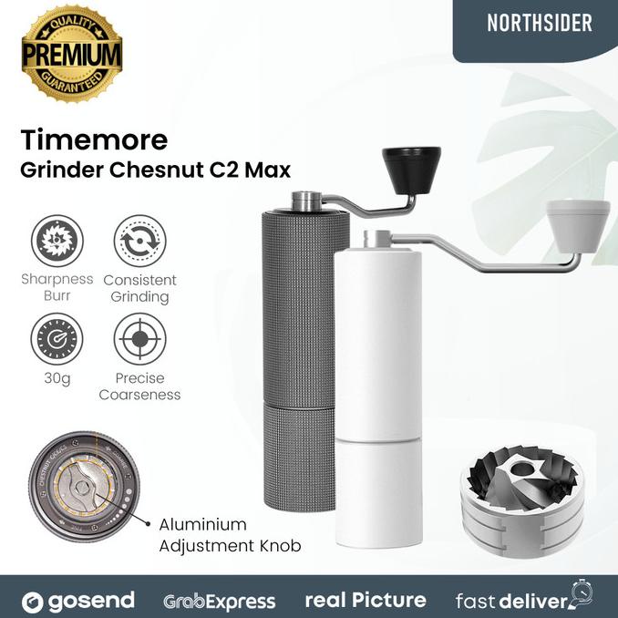 TIMEMORE CHESNUT C2 MAX COFFEE GRINDER BLACK - PENGGILNG BIJI KOPI stok ada terus