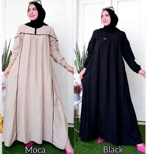 ayunda syarii ceruty bebydoll premium /gamis  muslim jumbo bahan seruty  modern dan modis