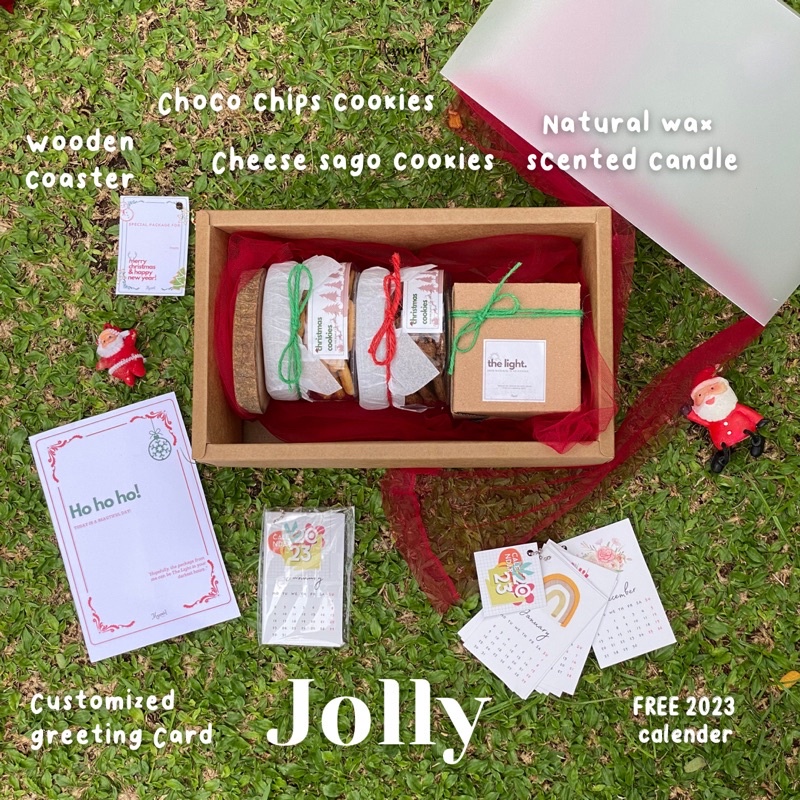 

[Ready Stock] Jolly Gift Box By Manwol Christmas Natal Birthday Graduation Wedding Gift Kado Unik