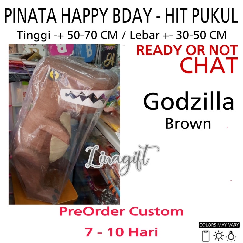PINATA ULANG TAHUN ANAK LAKI COWO MOTOR MOBIL DINO GODZILLA CARS HOTWHEEL - HAPPY BIRTHDAY INSTANT / SAME DAY ONLY