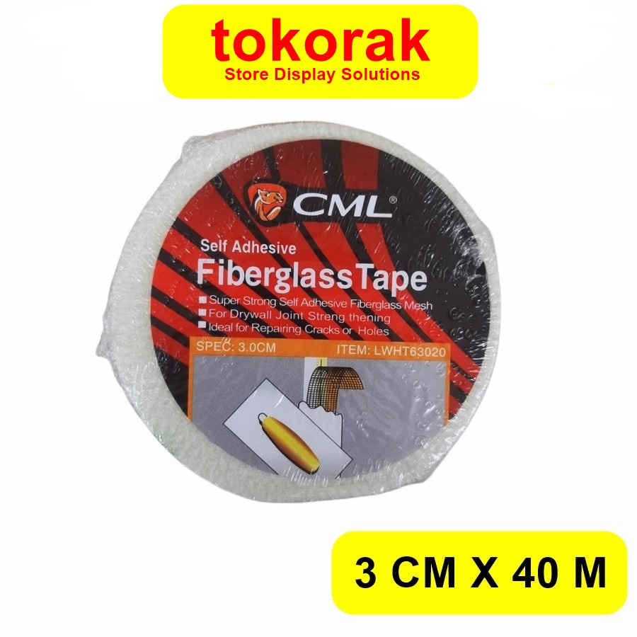 FIBERGLASS TAPE 3 CM X 40 M CAMEL LAKBAN GYPSUM KASA GIPSUM FIBERTAPE