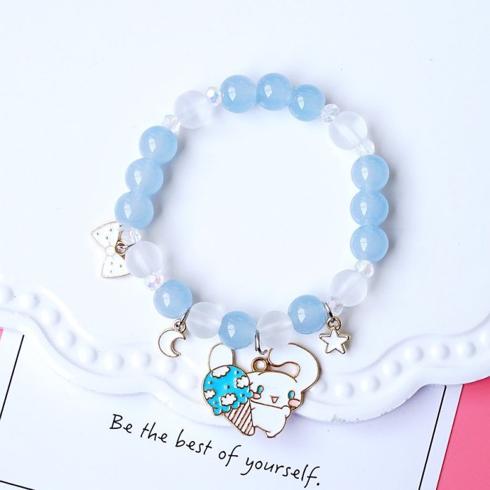 Gelang Pearl Anak Premium Melody Pink Kado Cewek Peremuan Cinnamoroll