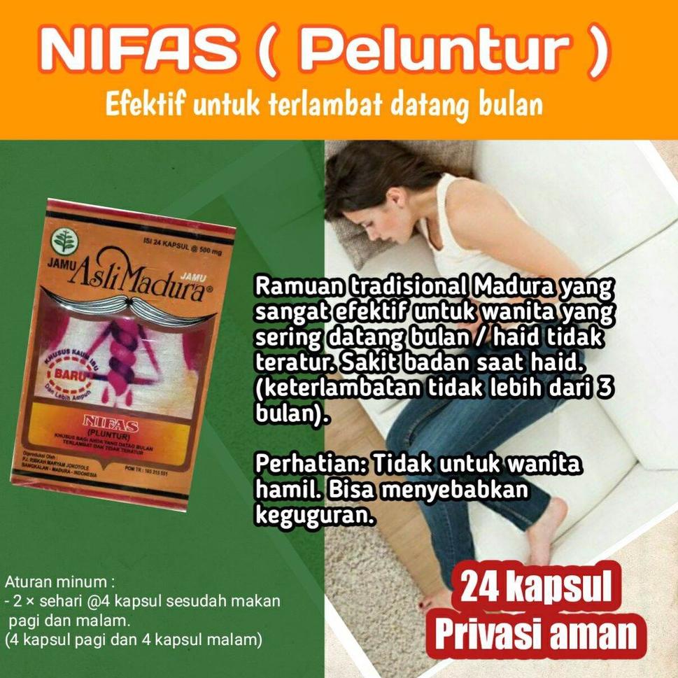 ぼ (tuntas haid ampuh) suplemen wanita Atasi telat datang bulan, Jamu Nifas peluntur, melancarkan Hai