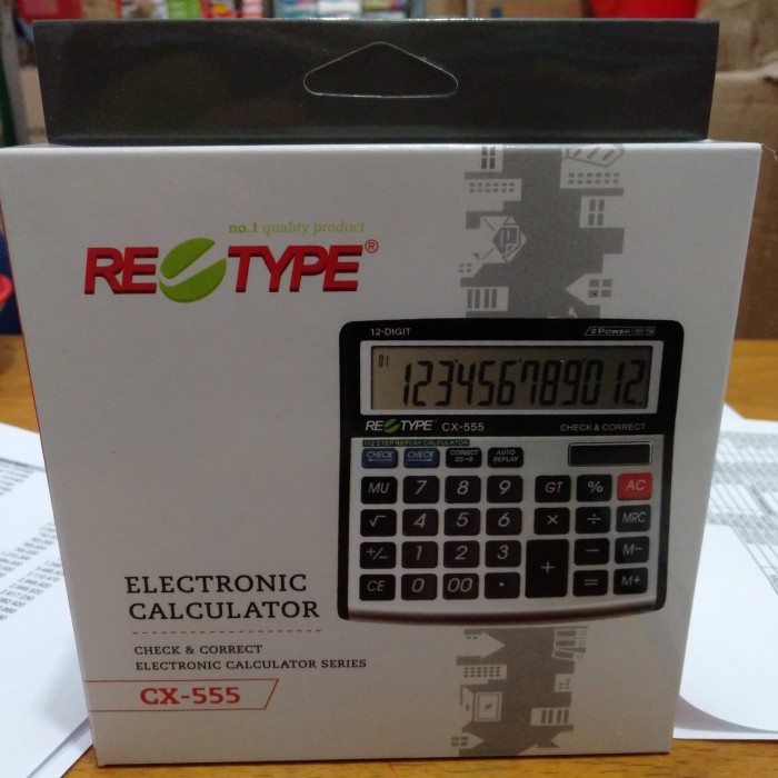 

CALCULATOR RETYPE CX - 555 OROGINAL #ORIGINAL