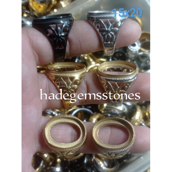 ring emban titanium super kualitas dim 15x20