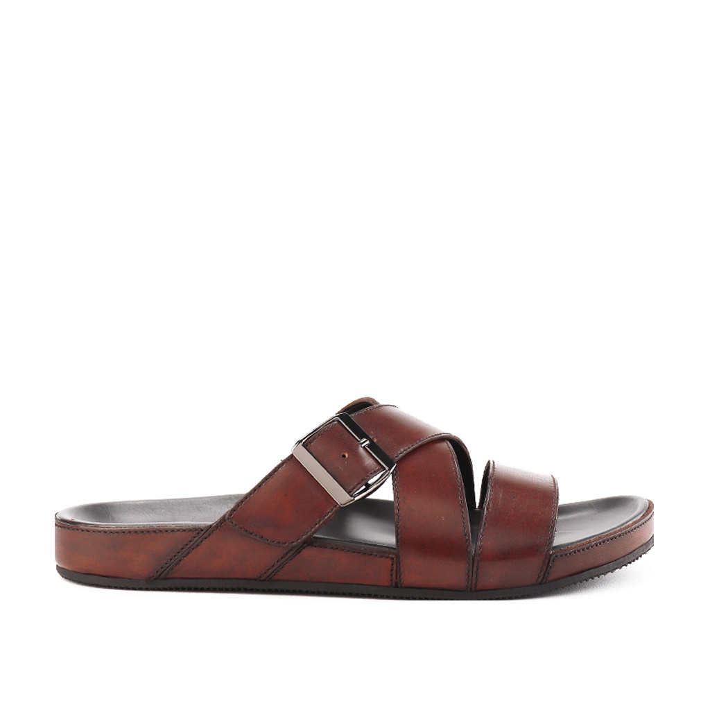 Sandal Casual Pria Andrew Shoes Fabert Coffee