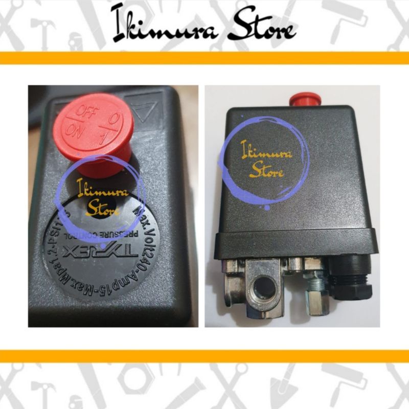Otomatis Mesin Kompresor 4 Way Automatic Pressure Switch Compressor Listrik 4 Jalur Lubang