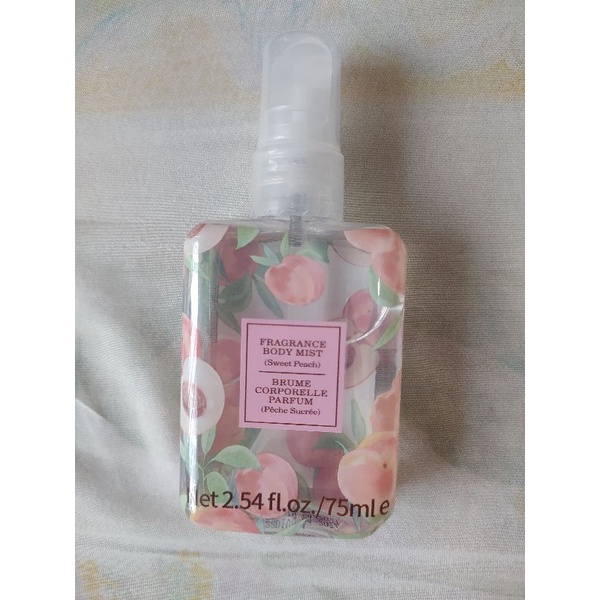 /worn once/ MINISO Fragrance Sweet Peach Body Mist 75ml