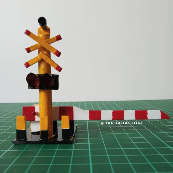 Miniatur Palang Pintu Kereta Api KRL N2