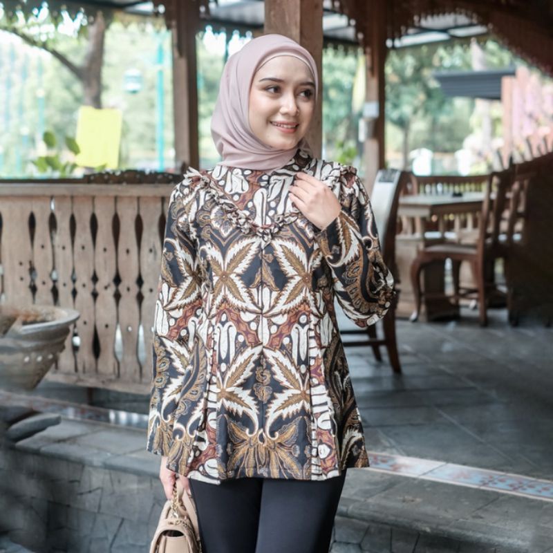 Blouse Batik Dahlia Size S/M/L/XL - Naira Batik