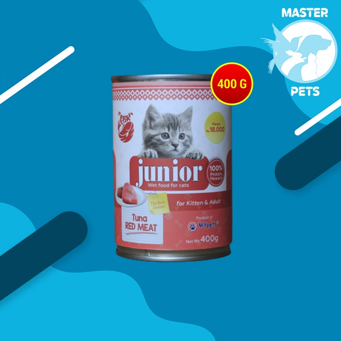 Makanan Kucing Basah Junior Wet Food Kaleng 400 Gram