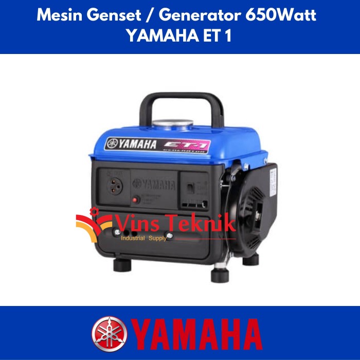 Mesin Genset Et1 Yamaha Generator Bensin Et 1 600 Watt