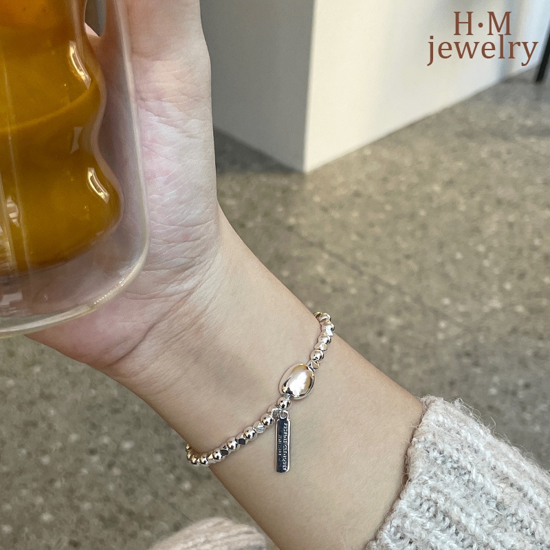 Gelang Huruf Baru Gelang Huruf Potongan Kecil Silver Doudou Tag Gaya Dingin Gelang2022