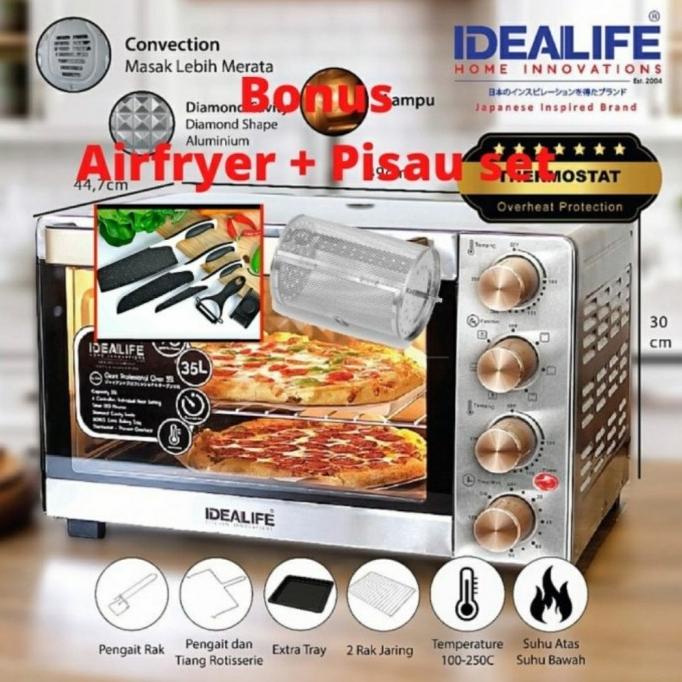 Idealife IL335 Oven Listrik 35 Liter IL 335 / 35L